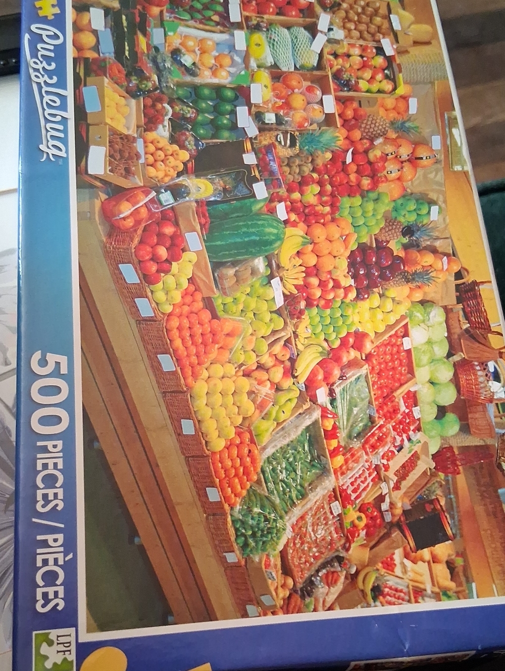 500-Piece Market Fruits Jigsaw Puzzle - Colorful Produce Scene
